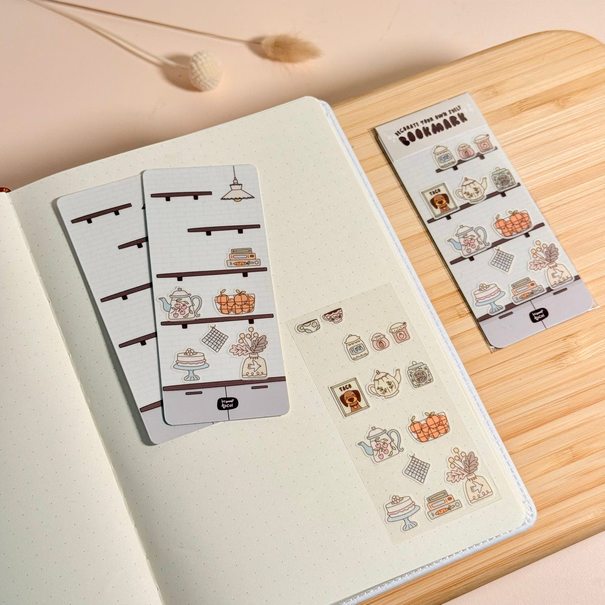 Cozy Pantry Shelf - Decorate Your Own Bookmark