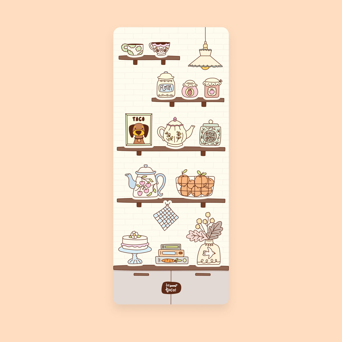 Cozy Pantry Shelf - Decorate Your Own Bookmark