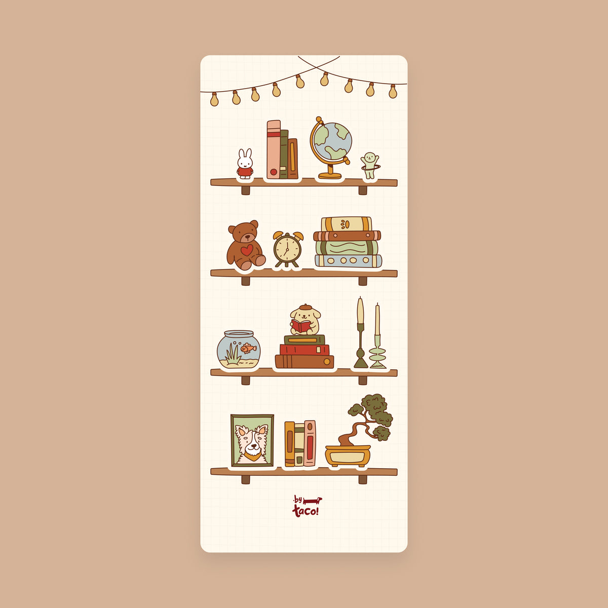 Cozy Shelf - Decorate Your Own Bookmark