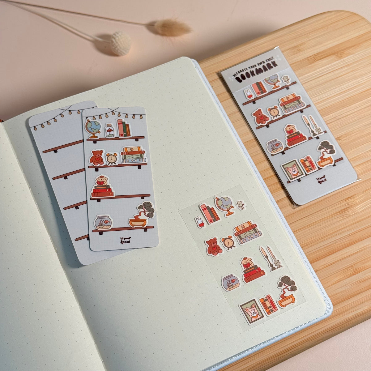 Cozy Shelf - Decorate Your Own Bookmark