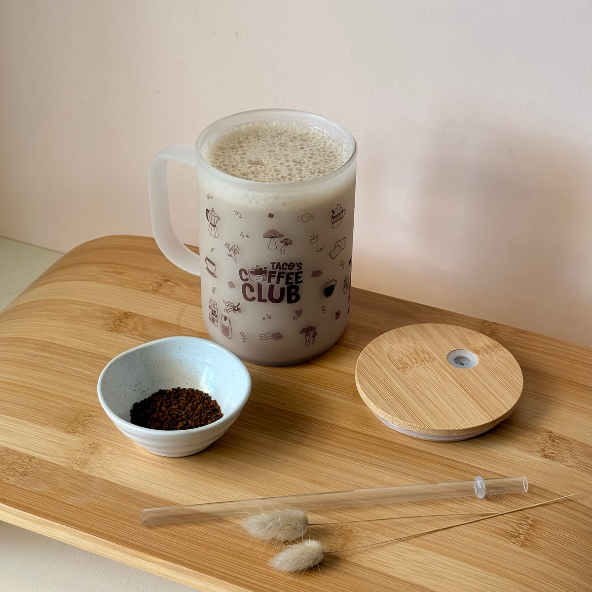 Taco's Coffee Club - Glass Mug