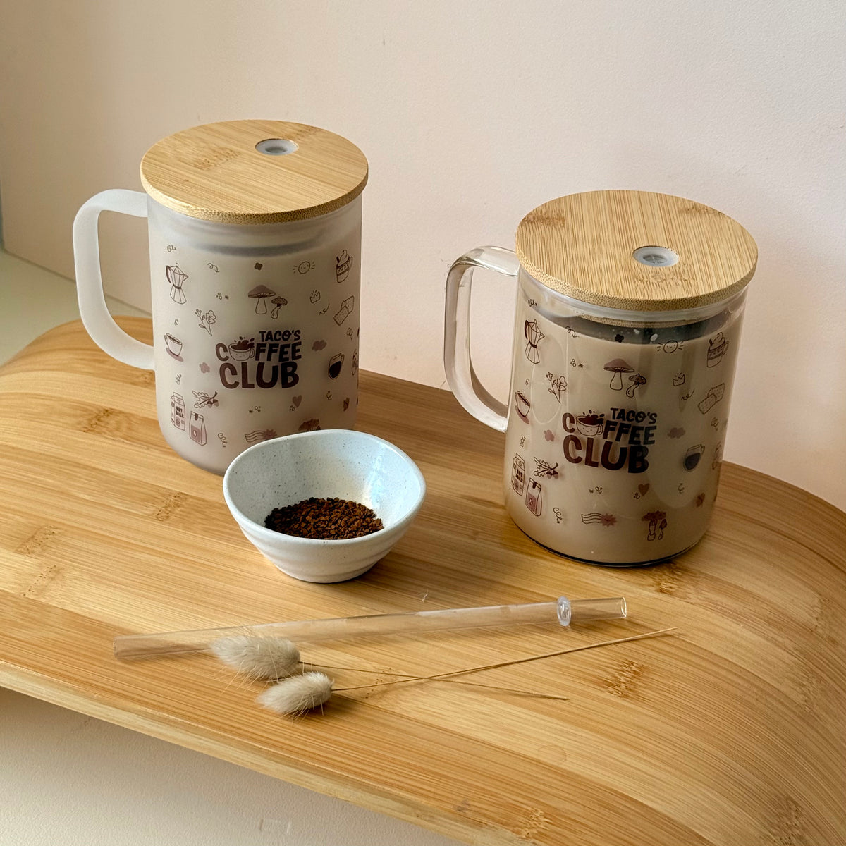Taco's Coffee Club - Glass Mug