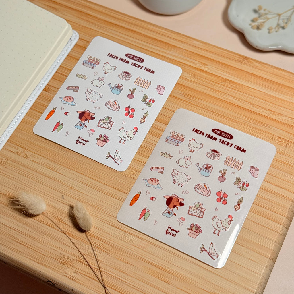 Fresh From Taco's Farm - Sticker Sheet