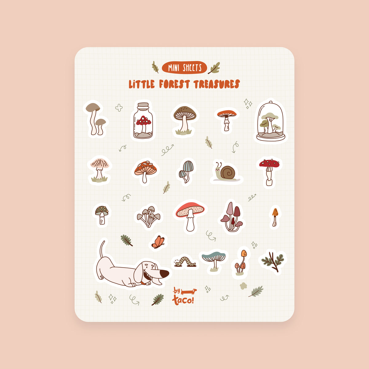 Little Forest Treasures - Sticker Sheet