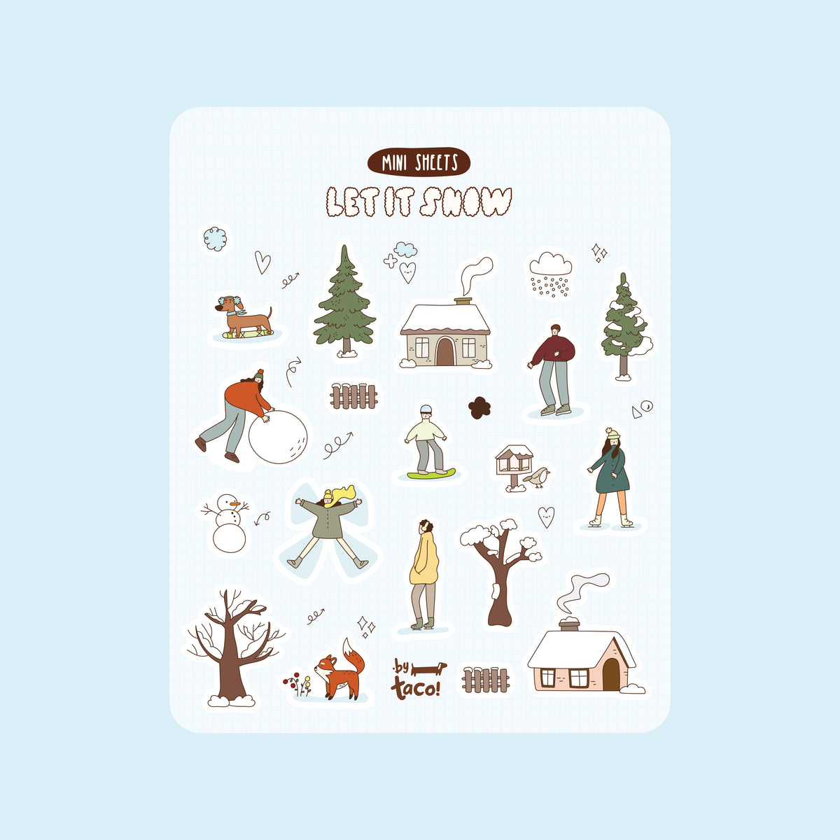 Let it Snow - Sticker Sheet