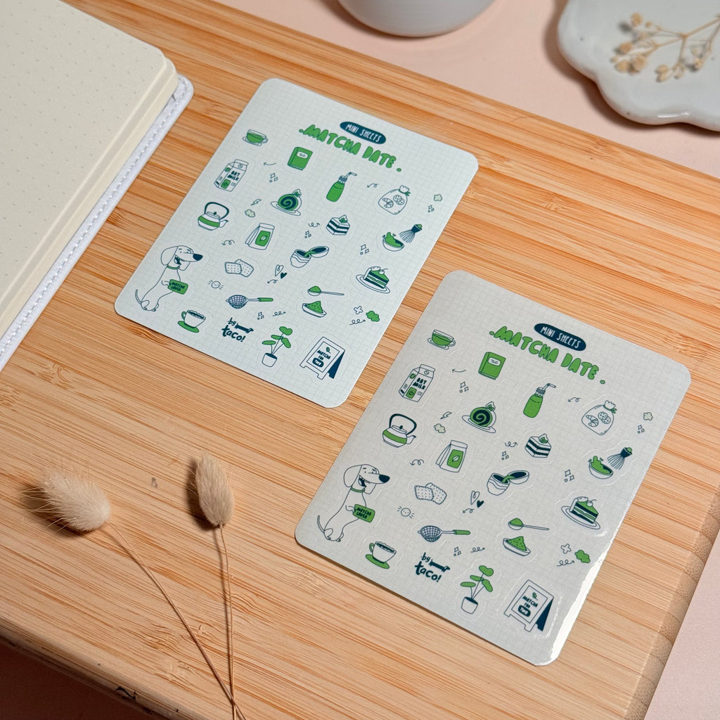 Matcha Date - Sticker Sheet