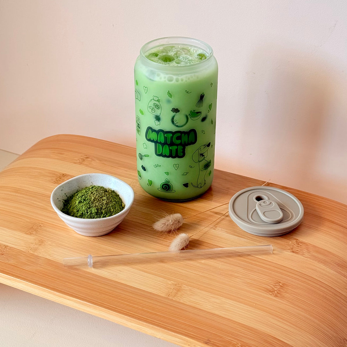 Glass Can - Matcha Date
