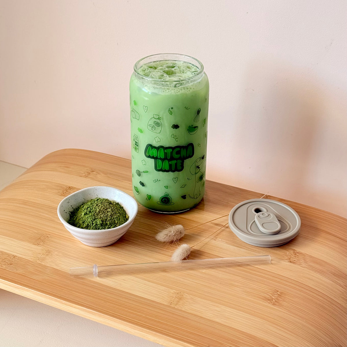 Glass Can - Matcha Date