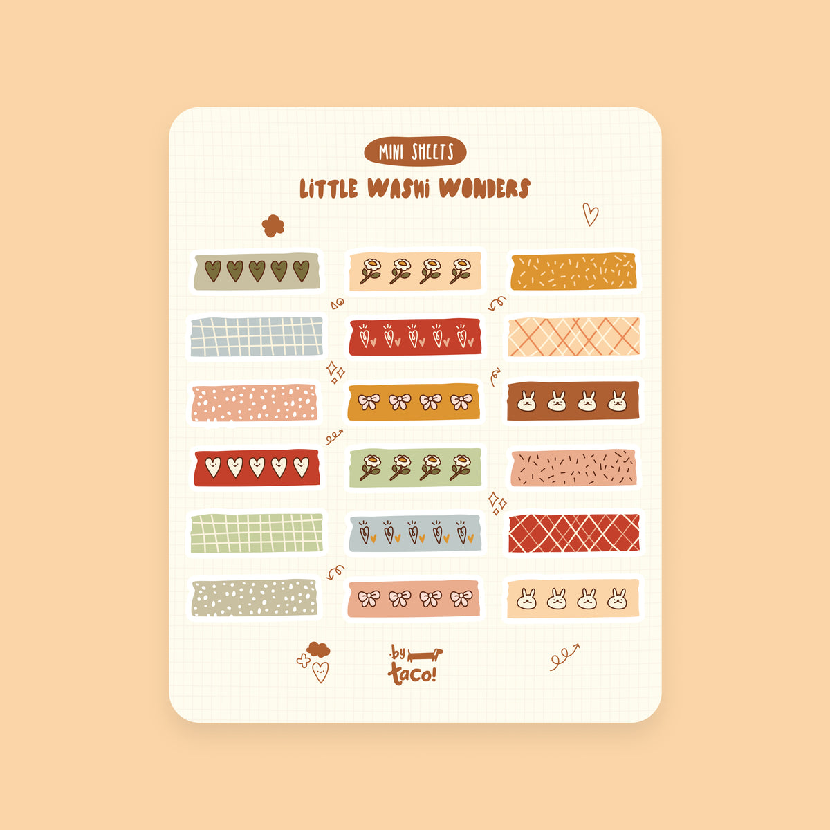 Little Washi Wonders - Sticker Sheet