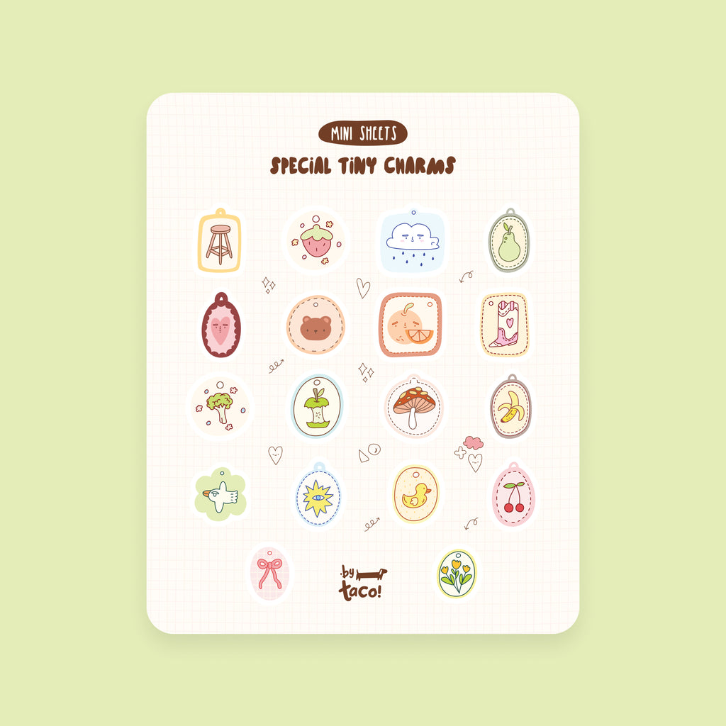 Special Tiny Charms - Sticker Sheet