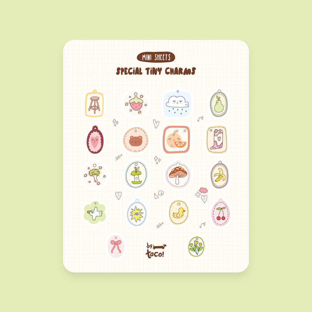 Special Tiny Charms - Sticker Sheet