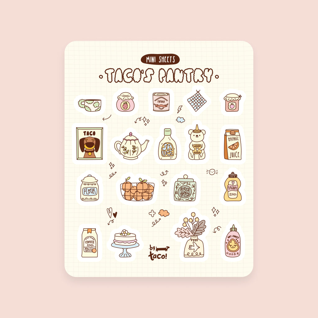 Taco's Pantry - Sticker Sheet