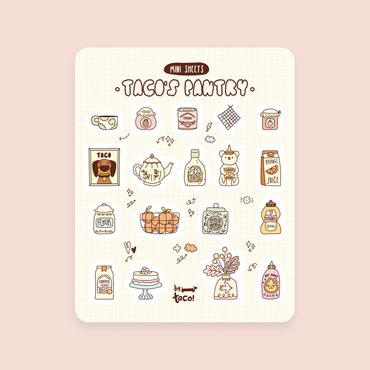 Taco's Pantry - Sticker Sheet