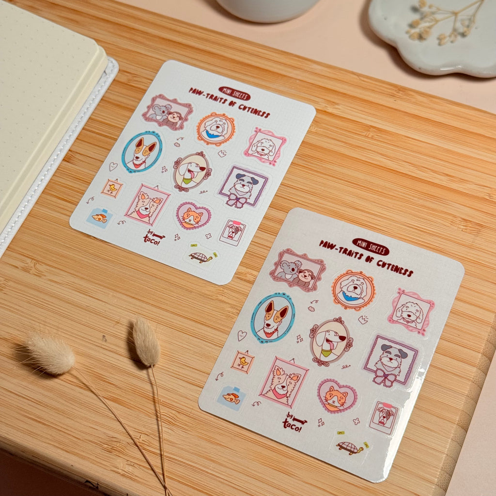 Paw-traits of Cuteness - Sticker Sheet